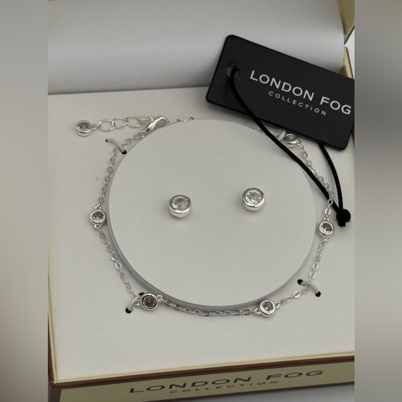 LONDON FOG Collection BRACELET and MATCHING EARRINGS set, Retail $99, NIB - Picture 2 of 6